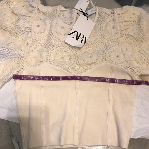 Zara Combination Knit Top S - Picture 11 of 11